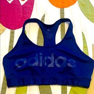 Adidas Women's Bold Blue Climalite Sports Bra